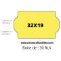 ÉTIQUETTES Meto 32X19 mm ROUGE VERT JAUNE Universelles POUR 32X19