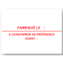 8 RLX ETIQUETTES "FABRIQUÉ LE -A CONSOMMER DE PREFERENCE 1 Etiqueteuse