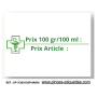 Rouleau étiquette PHARMACIE PRIX GR PRIX ML PRIX ARTICLE SATO DLC