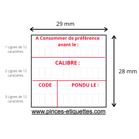 Etiquettes OEUF A CONSOMMER DE PREFERENCE AVANT CALIBRE PONDU LE