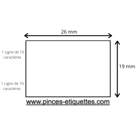 Rouleaux Etiquette blanche dateuse Open DATA 26X19MM