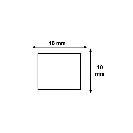 Étiquettes 18x10mm Blanches pour Étiqueteuse Sato PB-1