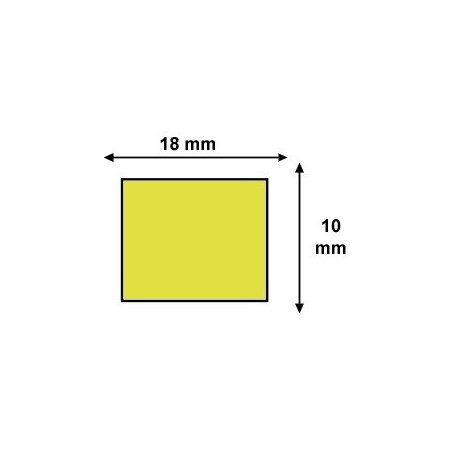 Étiquettes 18x10mm Couleurs pour Étiqueteuse Sato PB-1