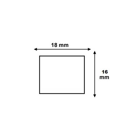 Étiquettes 18x16mm Blanches pour Étiqueteuse Sato PB DUO 16