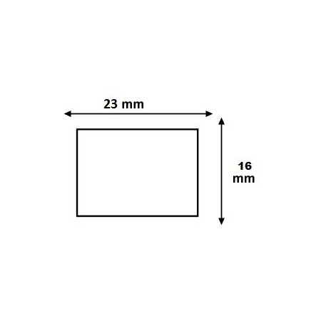 Étiquettes 18x16mm Blanches pour Étiqueteuse Sato PB DUO 16