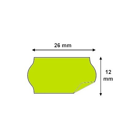 Étiquettes 26x12mm Amovibles Couleurs pour Étiqueteuse Kendo 26