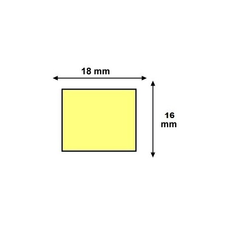 Étiquettes 18x16mm Couleurs Fluo pour Étiqueteuse Sato PB DUO 16