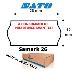 Samark 26 SATO ROULEAU CONSOMMER DE PREFERENCE AVANT Pince étiqueteuse