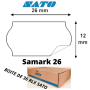 Samark 26 SATO ROULEAUX ETIQUETTES 26x12 Blanche Pince étiqueteuse