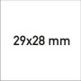 Étiquettes étiqueteuse METO 29X28 mm Blanches 3 lignes
