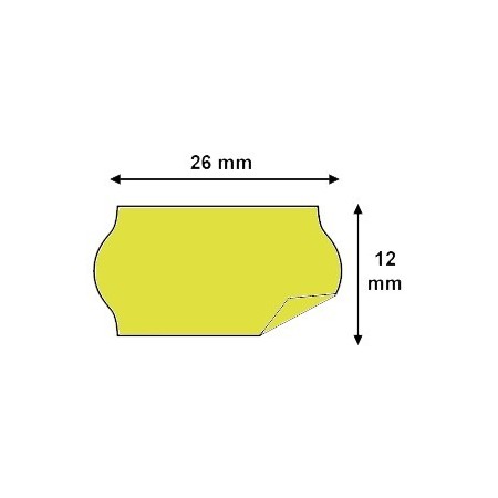 Étiquettes 26x12mm Couleurs pour Étiqueteuse Kendo 26