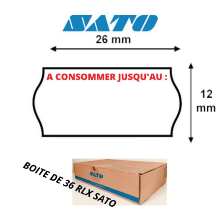 KENDO 26 METO ROULEAU ETIQUETTE CONSOMMER JUSQU'AU Pince étiqueteuse