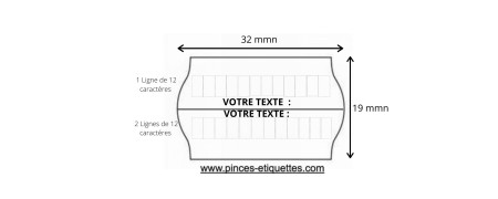 Les Etiquettes Format 32X19 mm pour étiqueteuse Meto Tovel Printex METO TOVEL PRINTEX OPEN