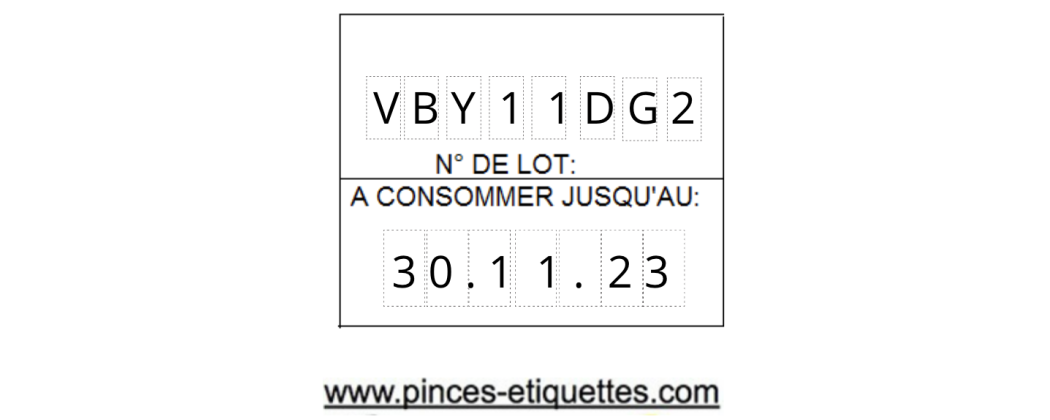 Etiqueteuse alpha numerique Lettre de l'alphabet et chiffres